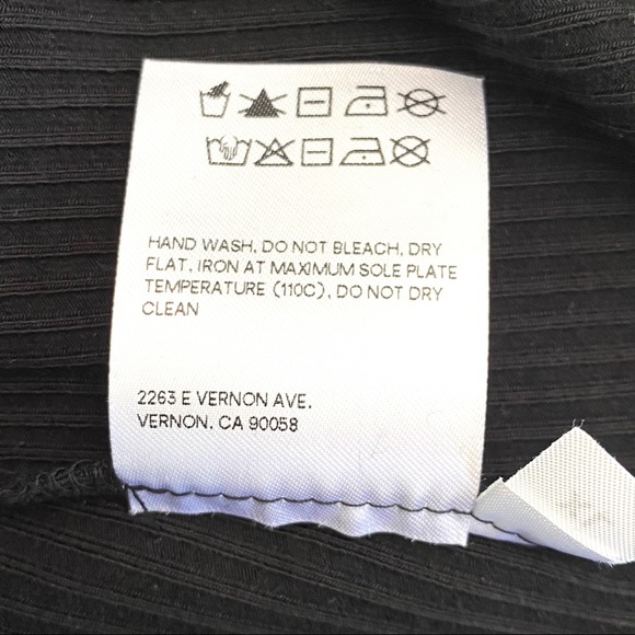 NWOT Reformation Black Marten Button Bodysuit XL - Picture 10 of 10